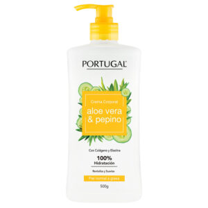 PORTUGAL Crema Corporal aloe vera & pepino 500g