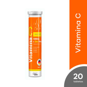 Vitamina C 1000mg+Zinc 10mg Tabletas 20 unidades