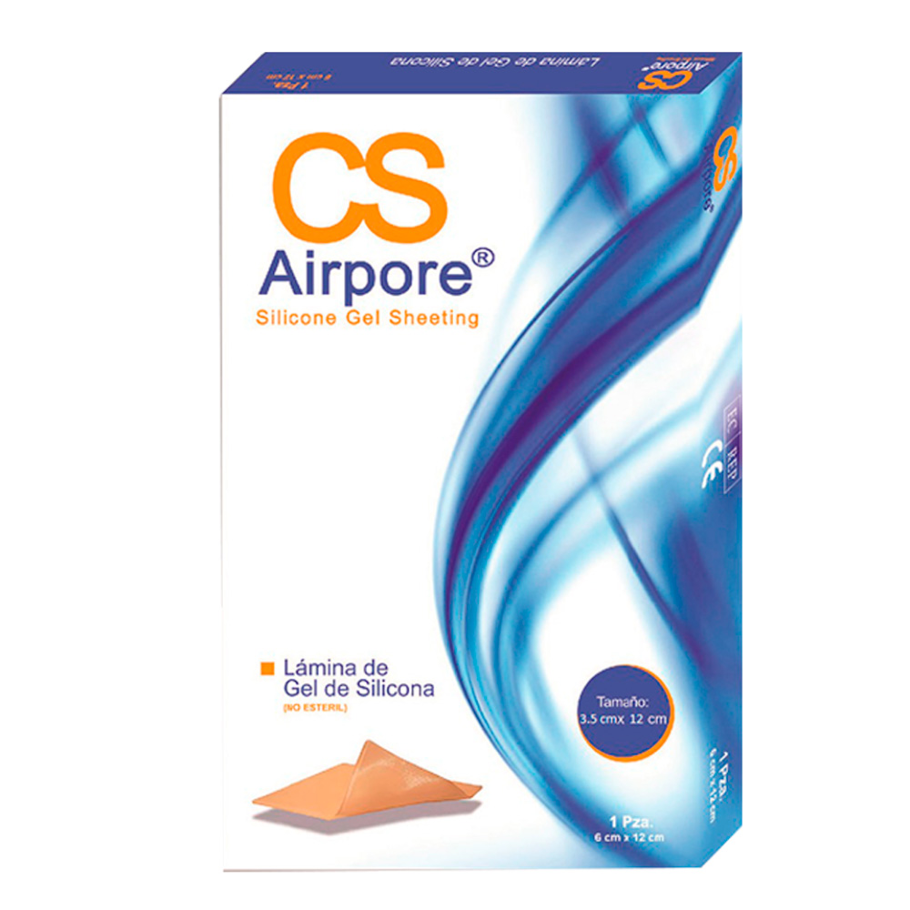 CS Airpore Silicone Gel Sheeting 3.5cm X 12cm