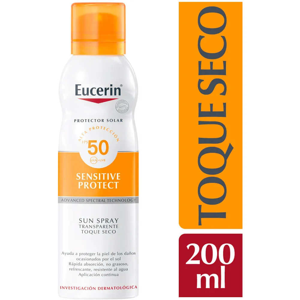 Eucerin Sun Spray Toque Seco Corporal SPF 50+ 200ml