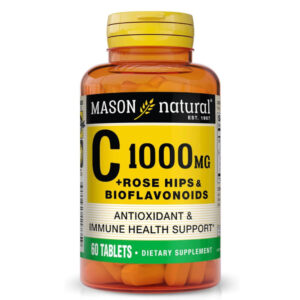 MASON natural Vitamin C 1000mg + Rose HIPS and Bioflavonoids 60 tabletas