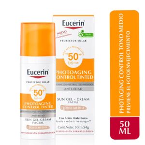 Eucerin Sun Face Photoaging Control Tono Medio SPS 50+ 50ml