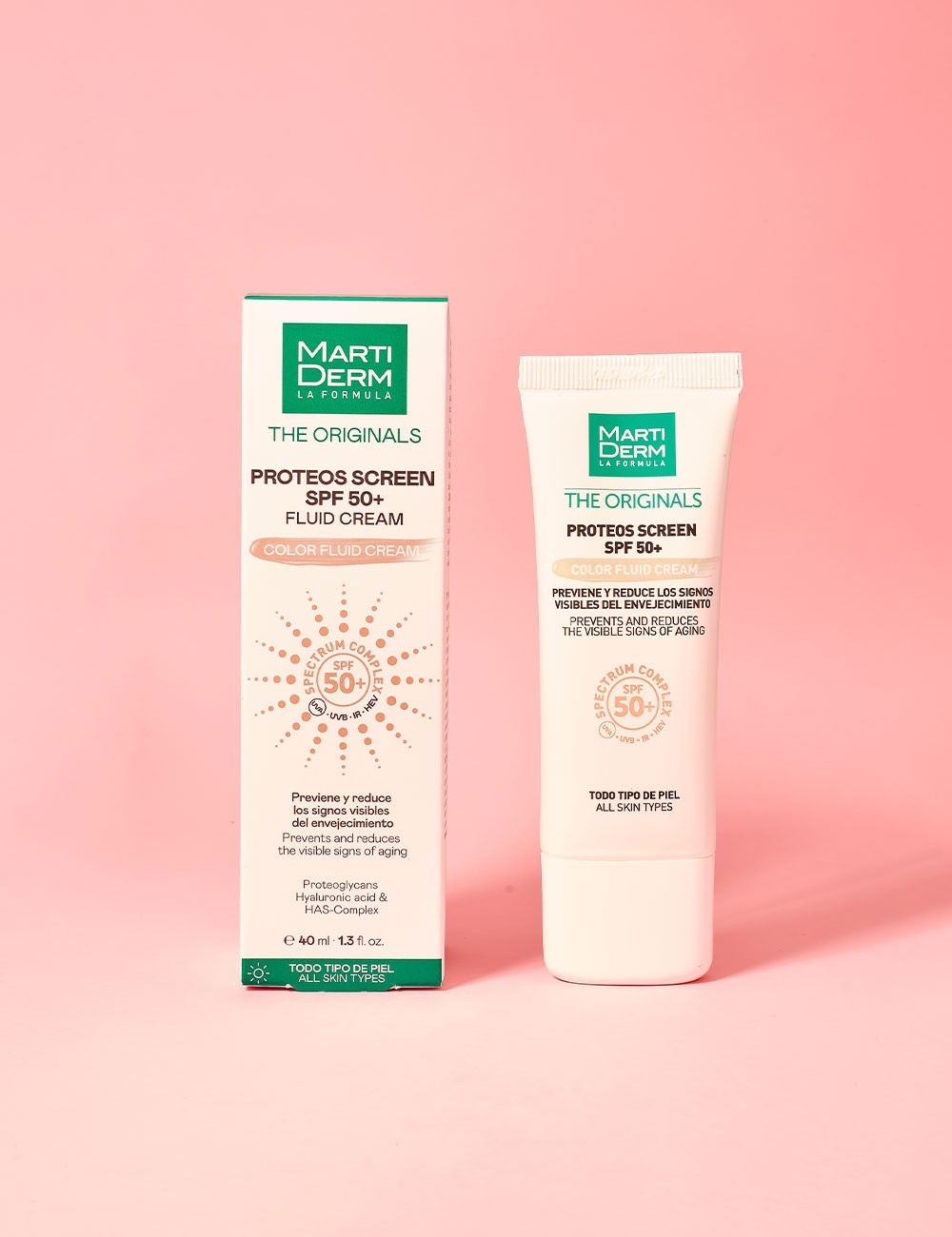 Martiderm PROTECTOR SOLAR Proteos Screen SPF 50+ color fluid cream 40ml