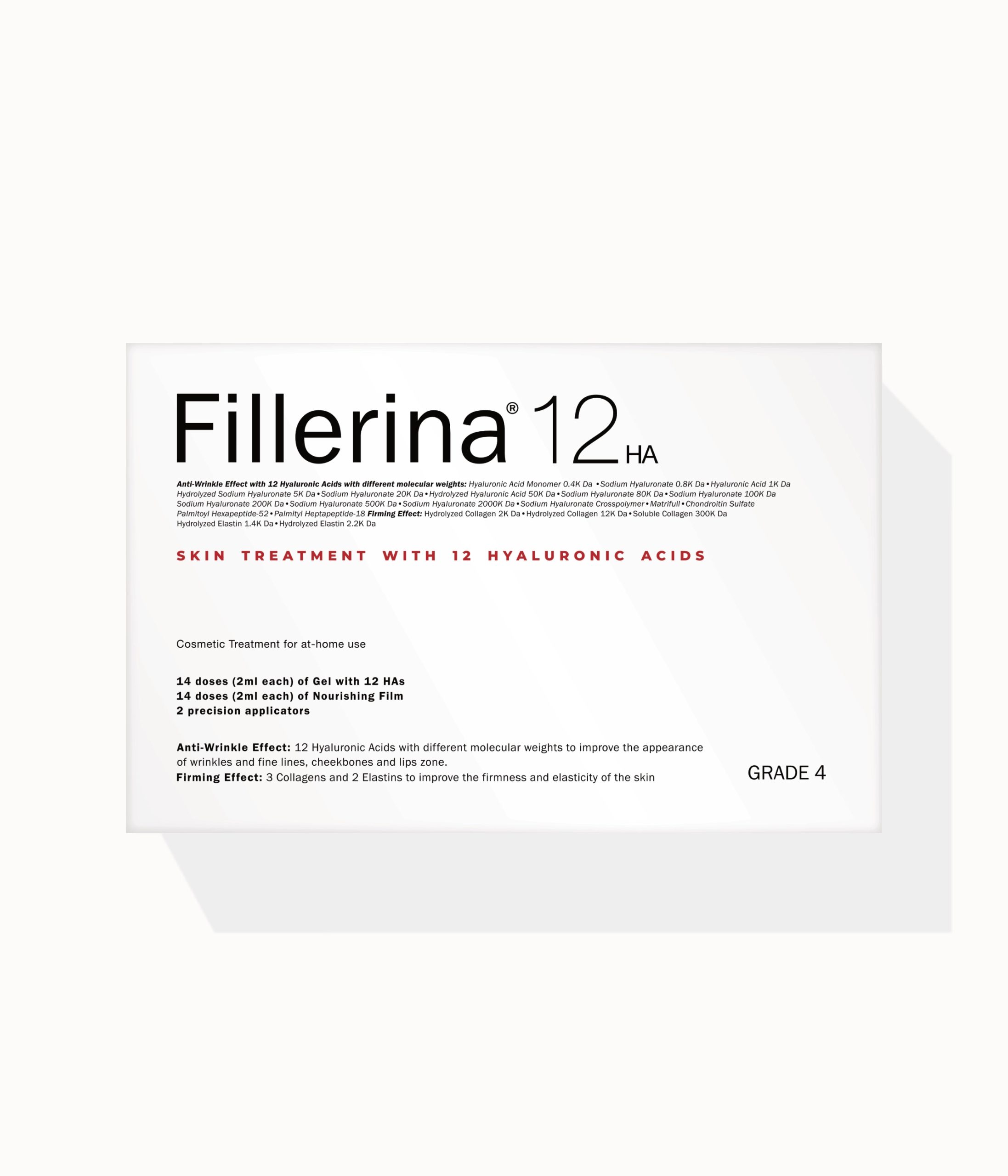 FILLERINA® 12 HA TRATAMIENTO GRADO 4 KIT